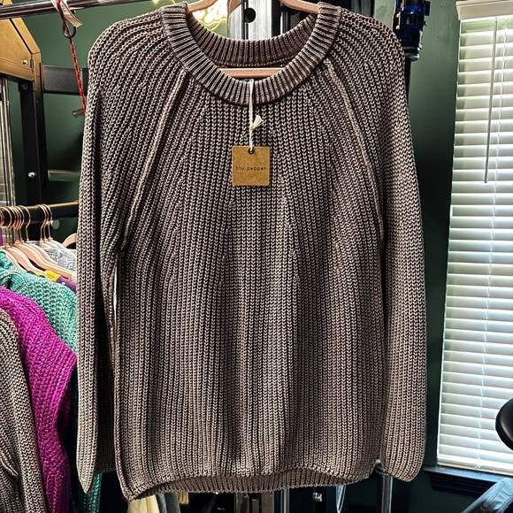Blu Pepper Sweaters - Blu Pepper Mauve/Brown Sweater